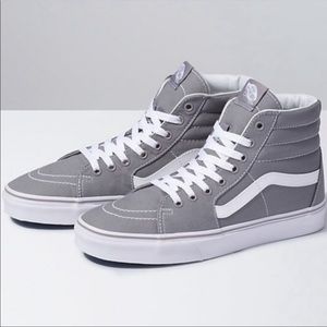 Gray high top Vans